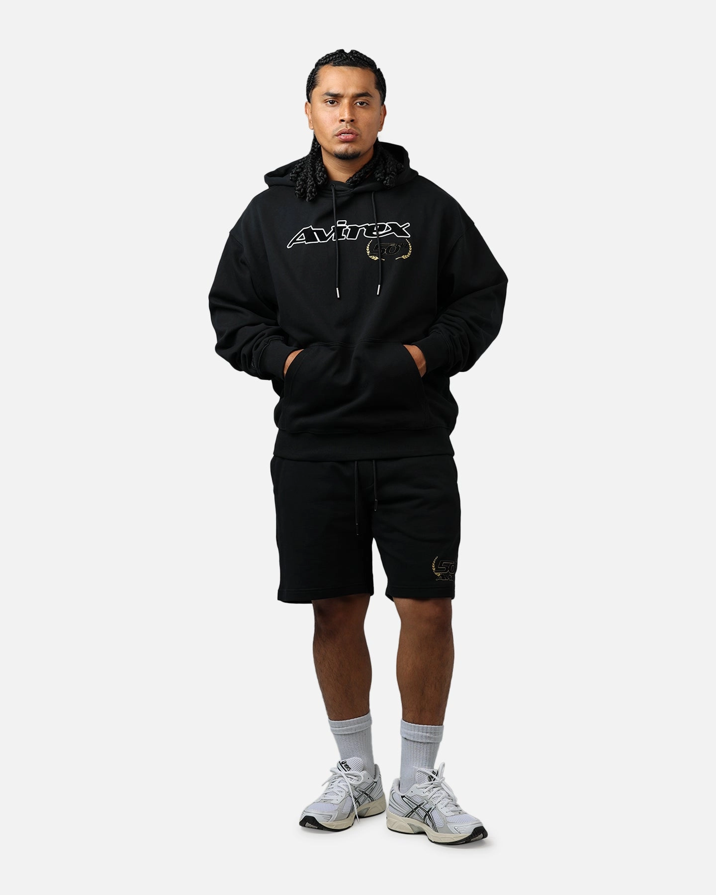 Avirex Gold Hoodie Black/Gold