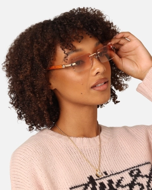 Belvoir & Co Diamond Cut Hampton Sunglasses Wood/Tea