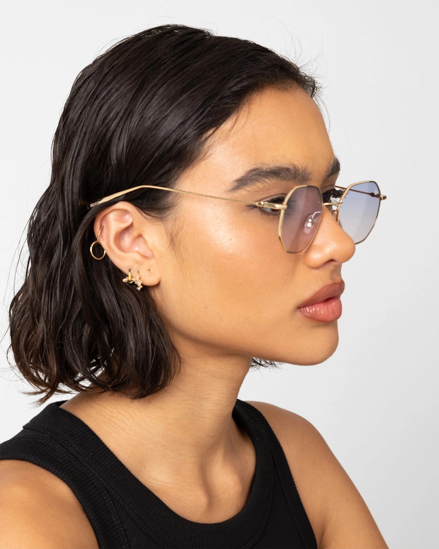 Belvoir & Co Elton II Sunglasses Blue/Gold