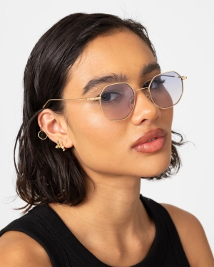 Belvoir & Co Elton II Sunglasses Blue/Gold