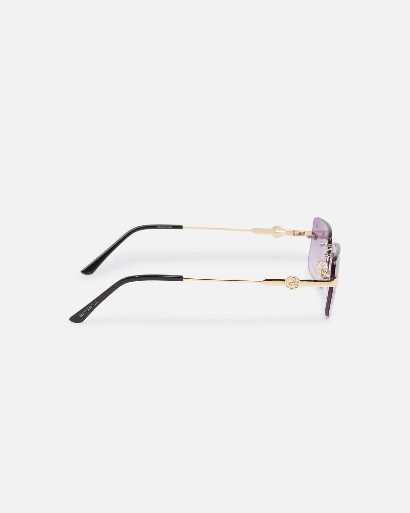 Belvoir & Co Hampton Sunglasses Purple/Gold