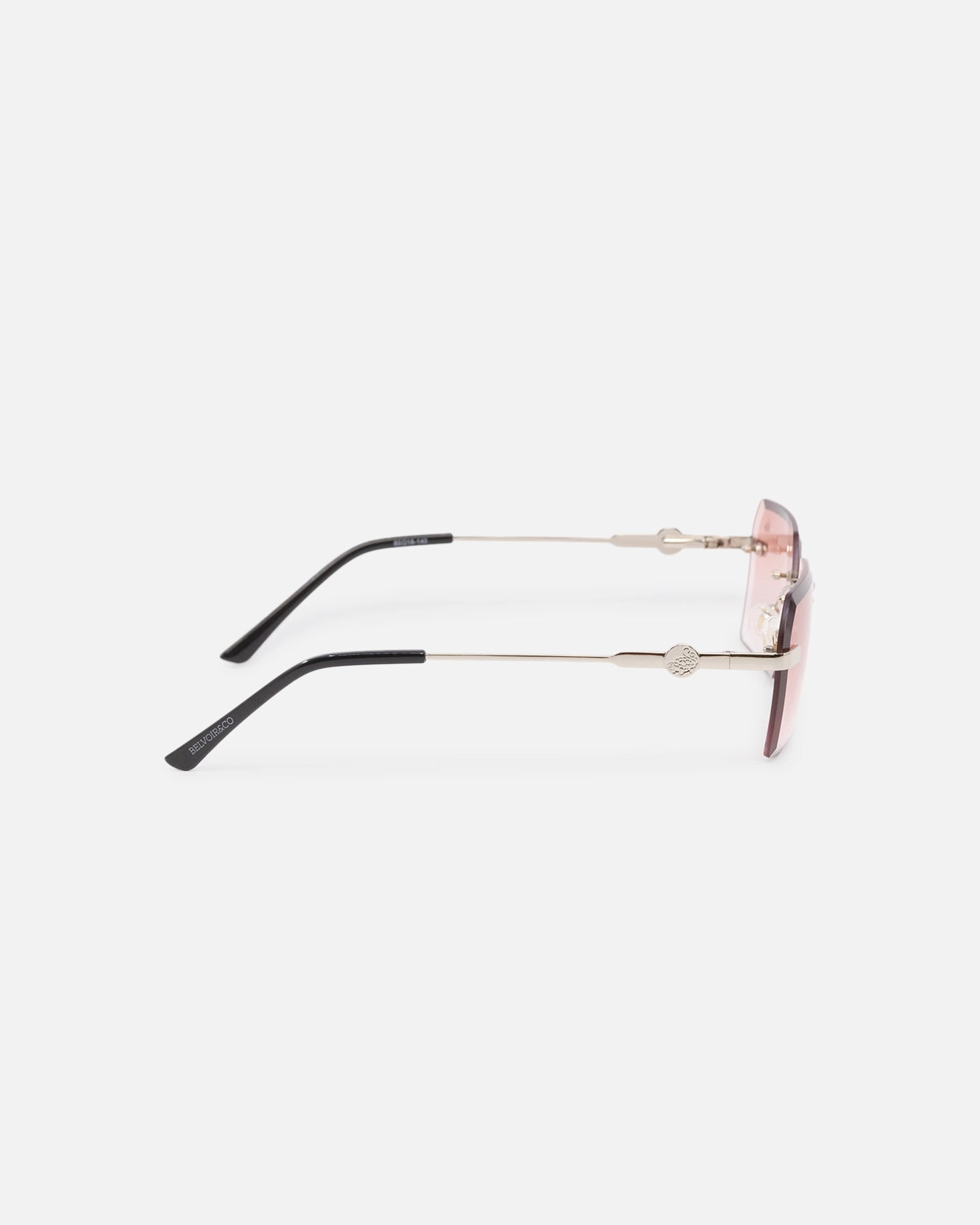Belvoir & Co Kennedy Sunglasses Burnt Red/Silver