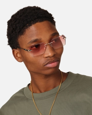 Belvoir & Co Kennedy Sunglasses Burnt Red/Silver