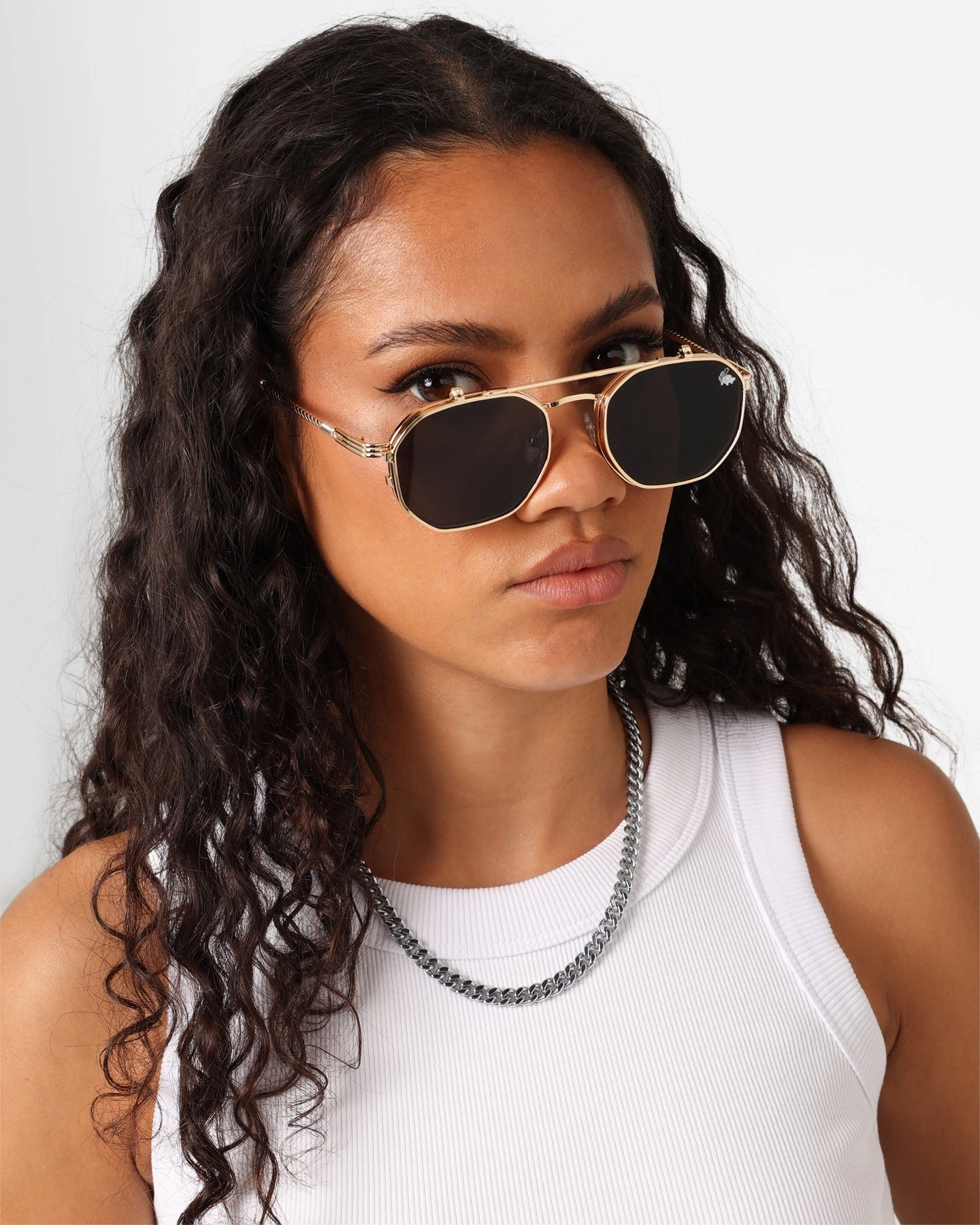 Belvoir & Co Ramar Flip Sunglasses Gold/Black