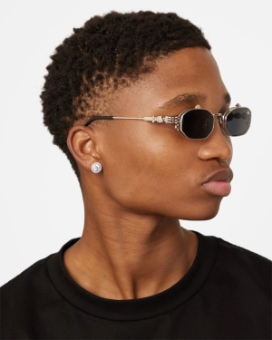 Belvoir & Co Ramar Flip Sunglasses Silver/Black