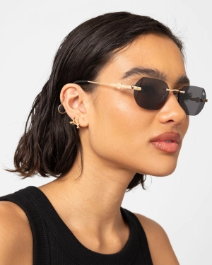 Belvoir & Co Willow Sunglasses Black/Gold