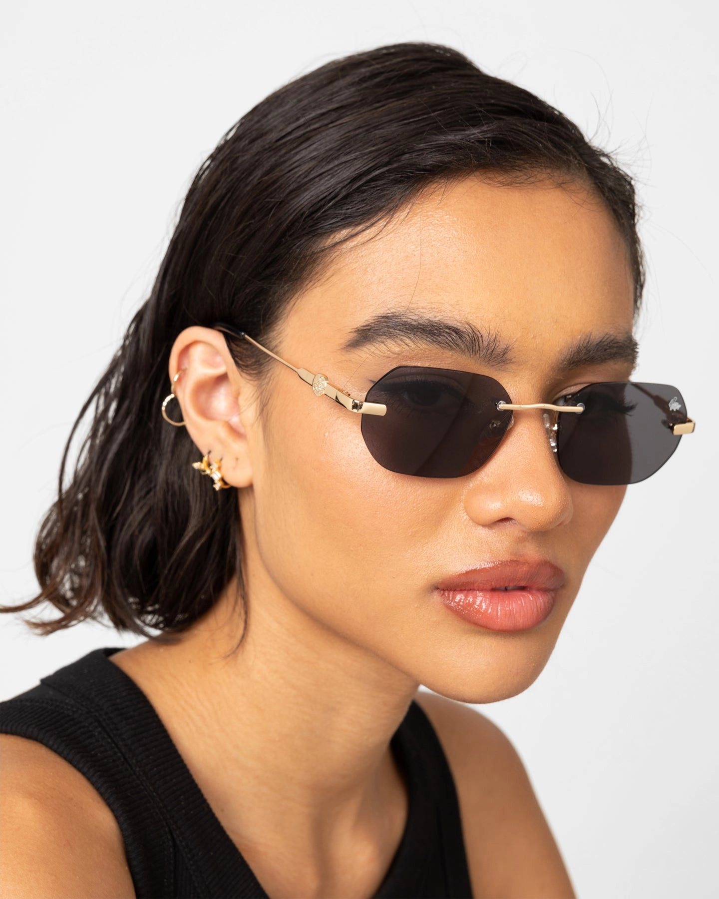 Belvoir & Co Willow Sunglasses Black/Gold