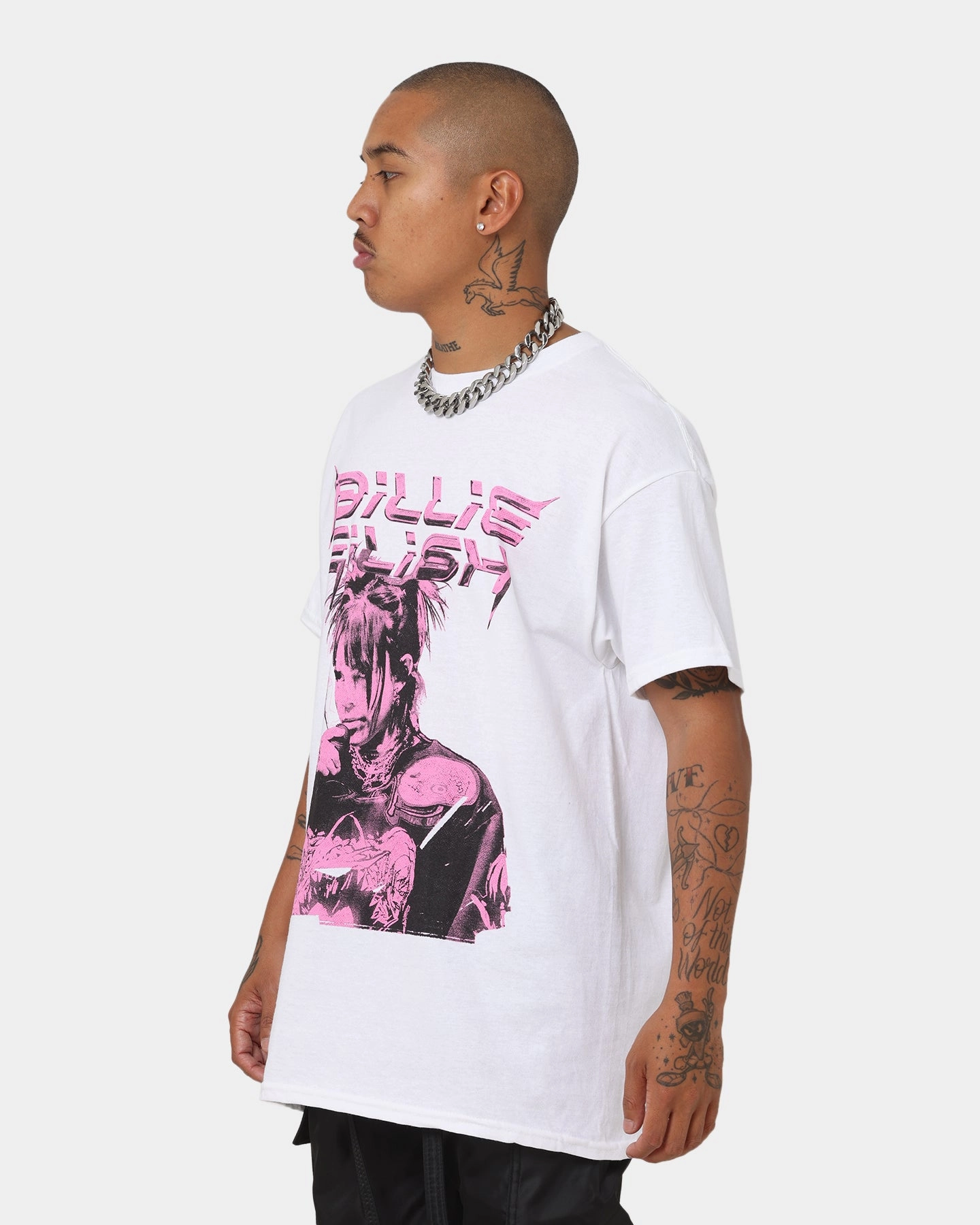 Billie Eilish Illustration T-Shirt White
