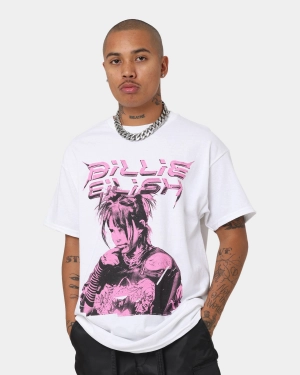 Billie Eilish Illustration T-Shirt White