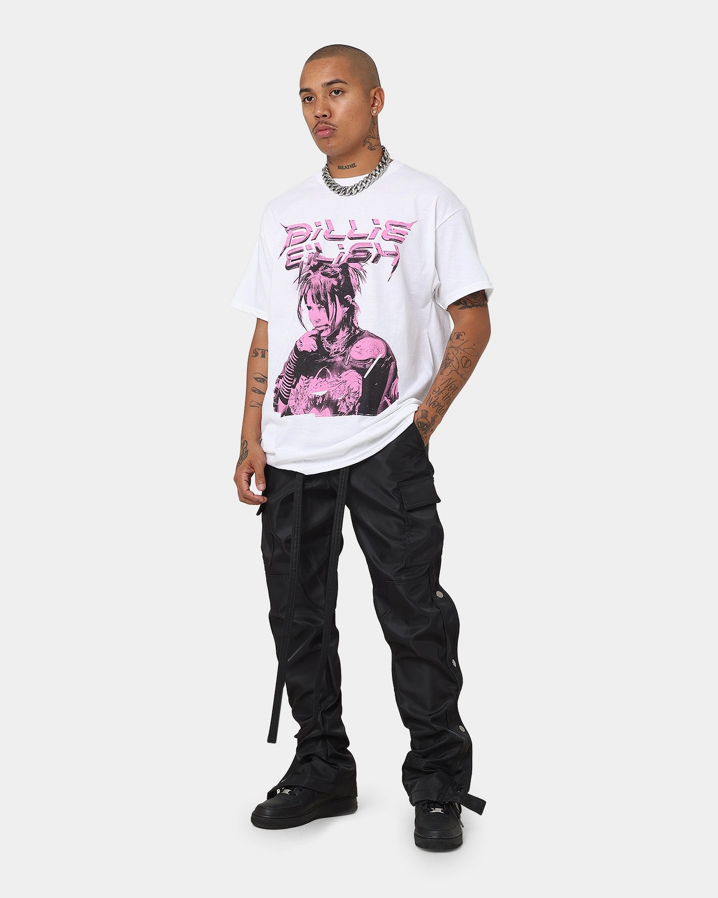 Billie Eilish Illustration T-Shirt White