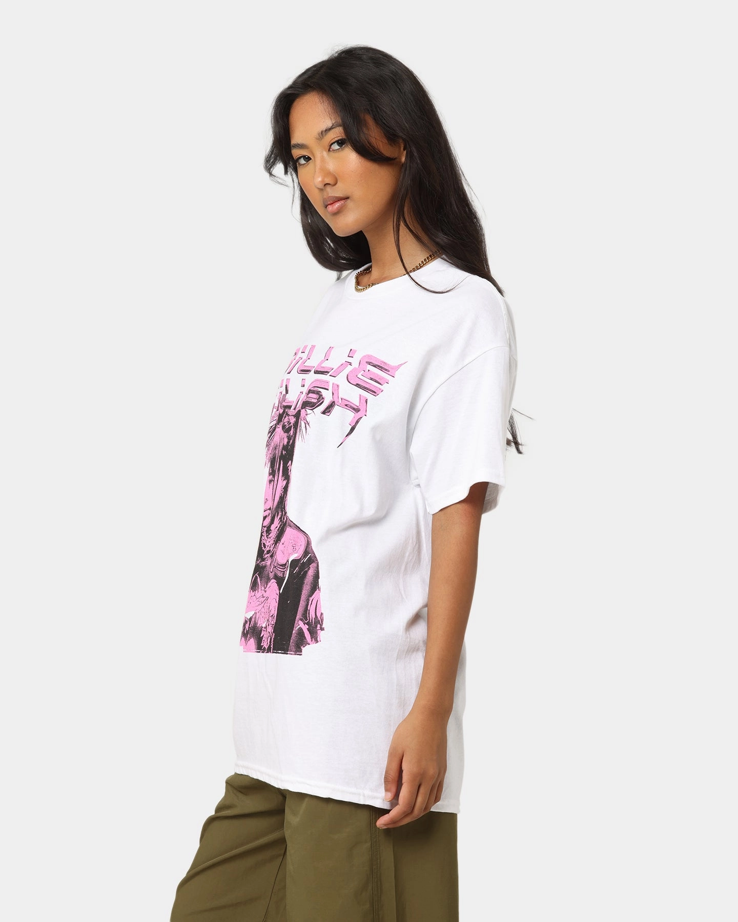 Billie Eilish Illustration T-Shirt White