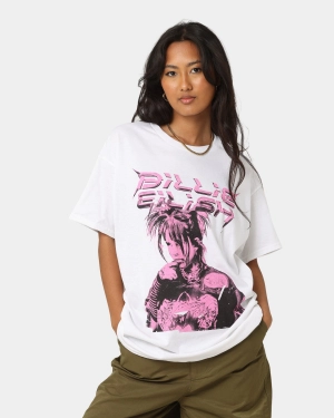 Billie Eilish Illustration T-Shirt White