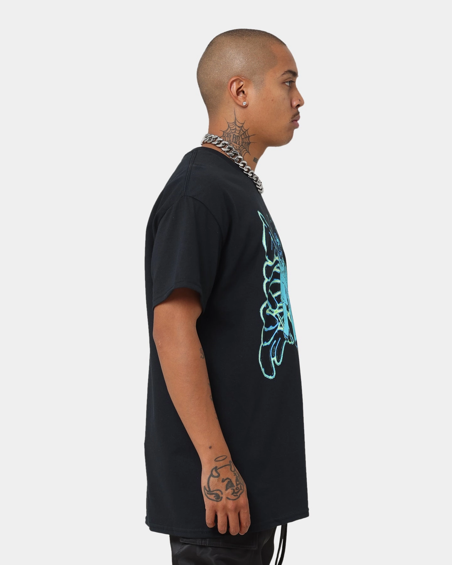 Billie Eilish Neon Graffiti T-Shirt Black