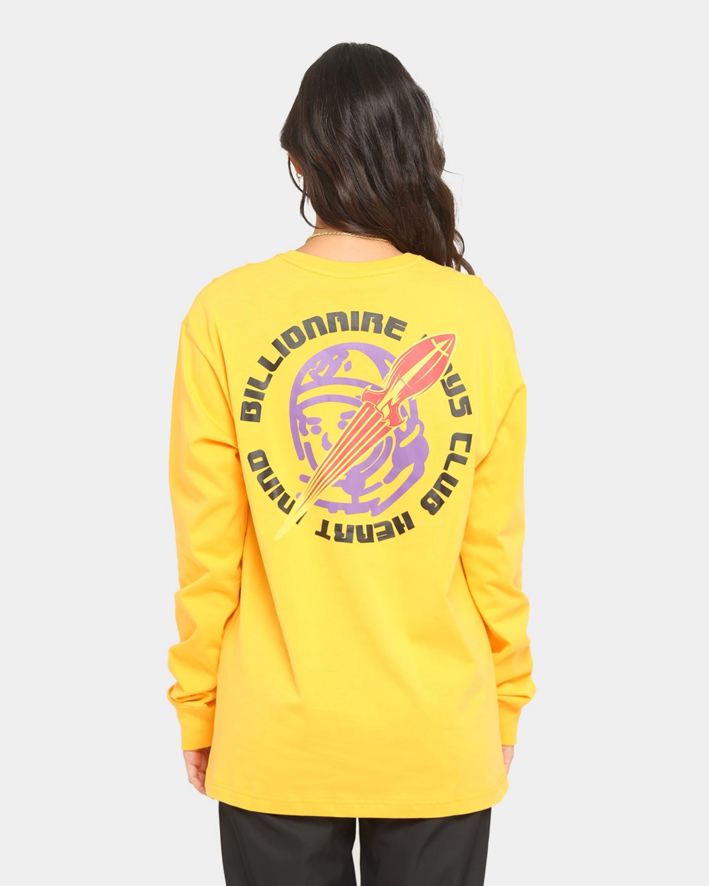 Billionaire Boys Club BB Rocket Long Sleeve T-Shirt Yellow
