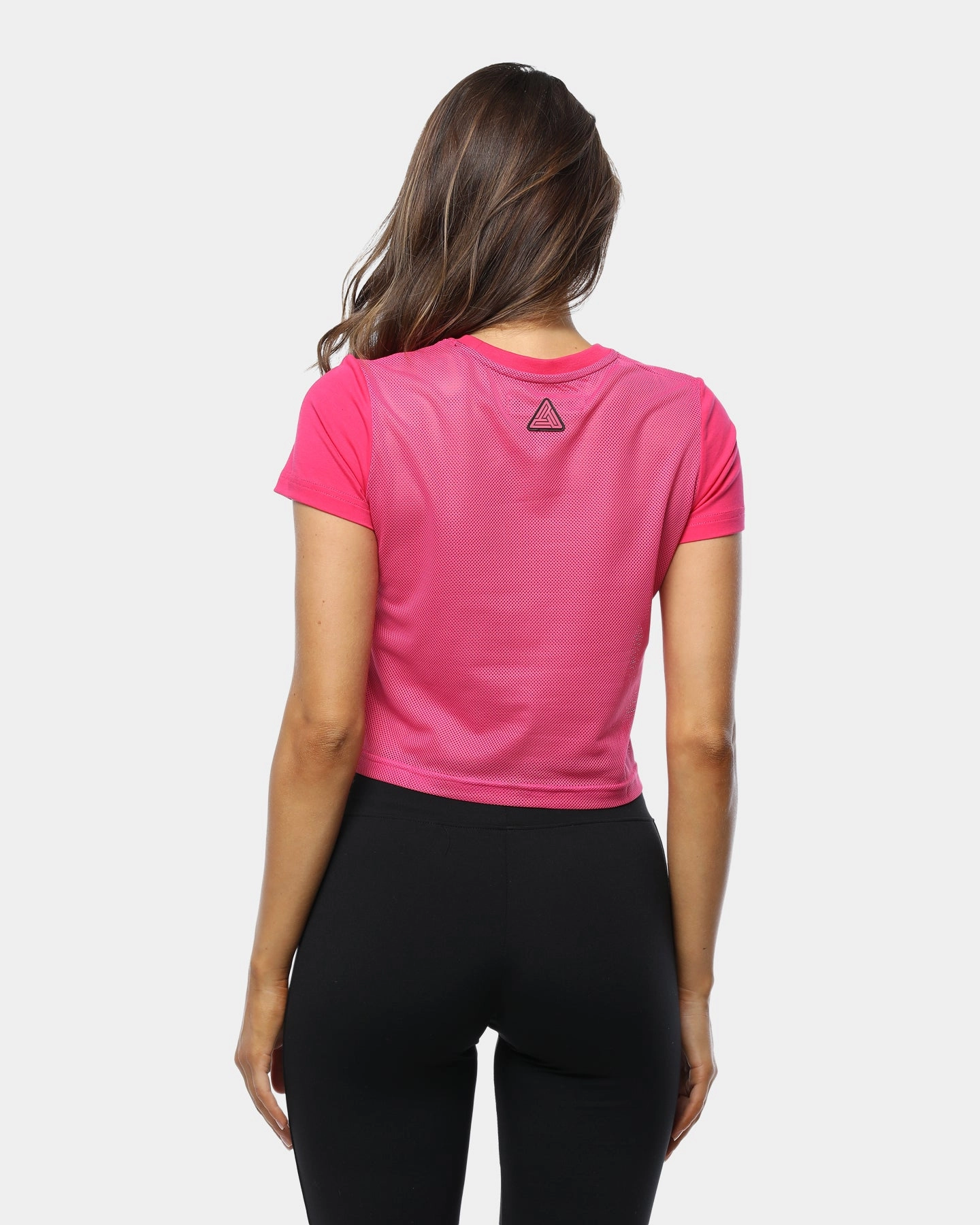 Black Pyramid Women's Drip Logo Crop Tee Pink