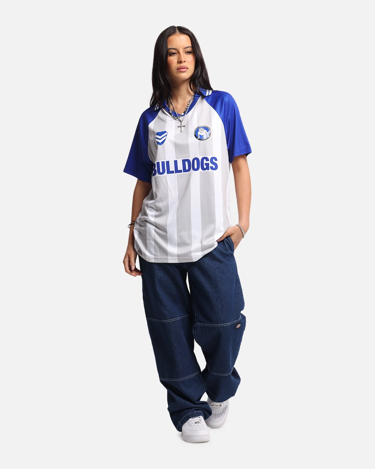 Bleacher Athletic Canterbury-Bankstown Bulldogs NRL 1908 Collared T-Shirt Official Team Colour