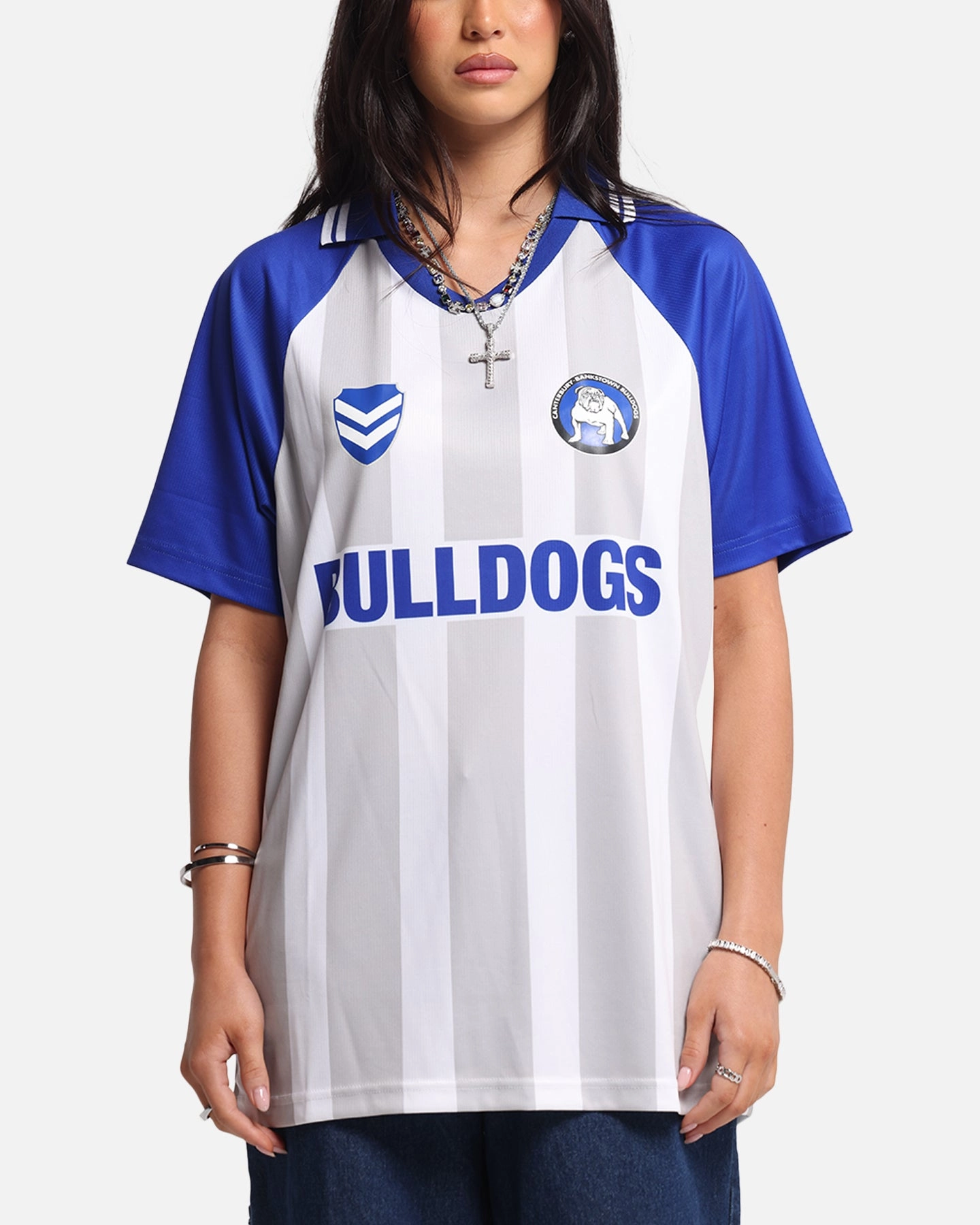 Bleacher Athletic Canterbury-Bankstown Bulldogs NRL 1908 Collared T-Shirt Official Team Colour