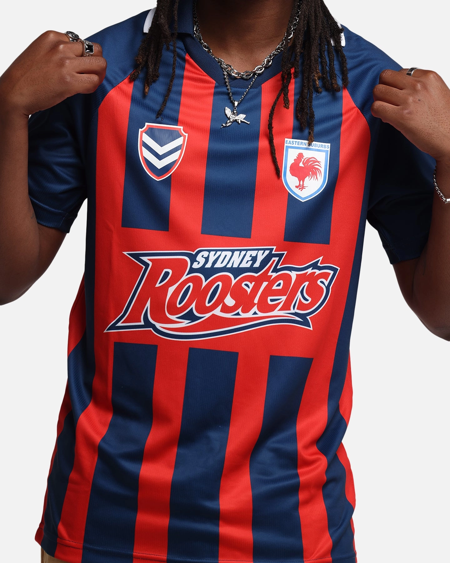 Bleacher Athletic Sydney Roosters NRL 1908 Collared T-Shirt Official Team Colour