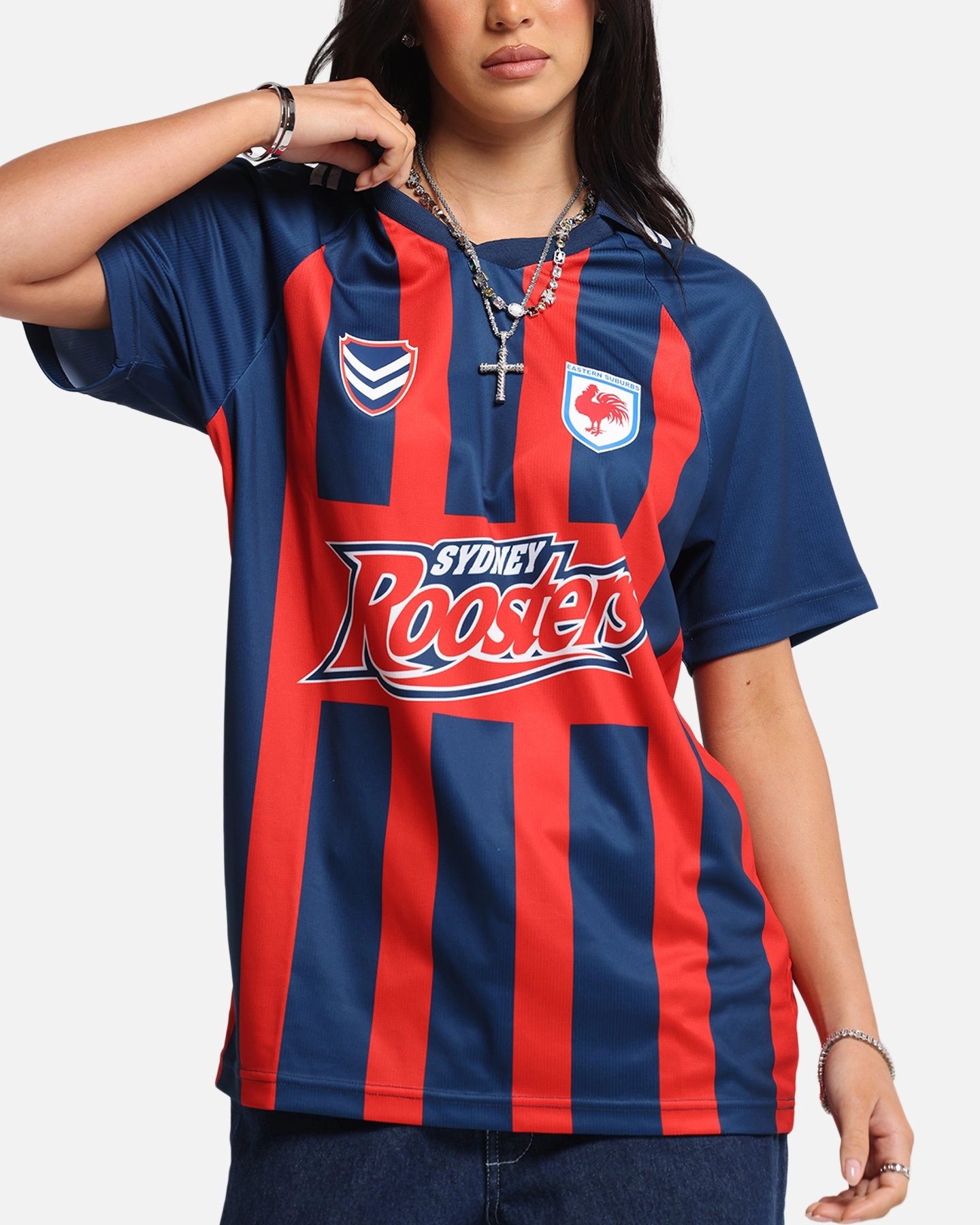 Bleacher Athletic Sydney Roosters NRL 1908 Collared T-Shirt Official Team Colour