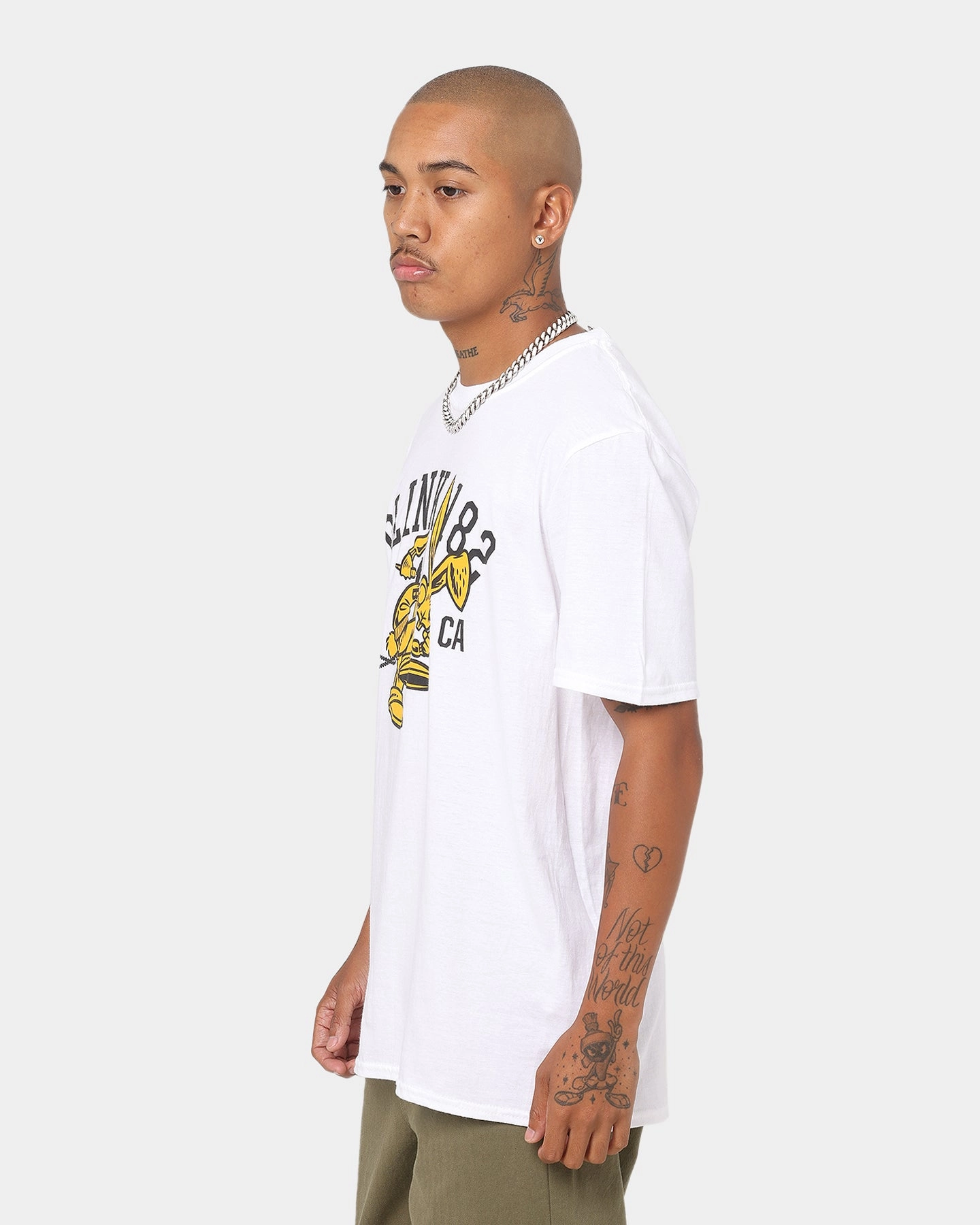 Blink 182 College Mascot T-Shirt White