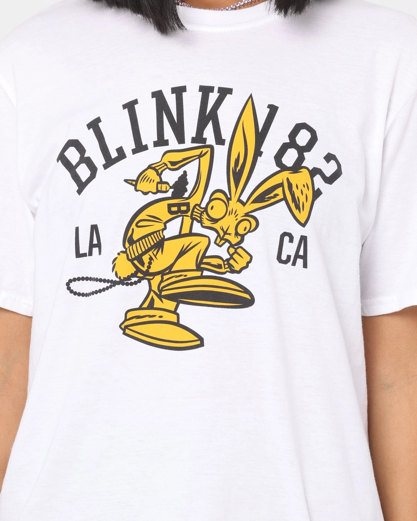 Blink 182 College Mascot T-Shirt White