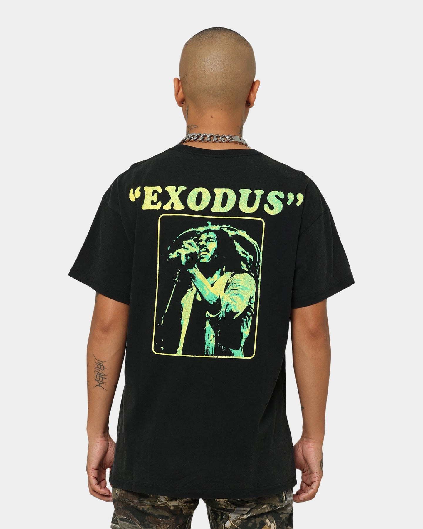 Bob Marley Exodus Vintage T-Shirt Washed Black