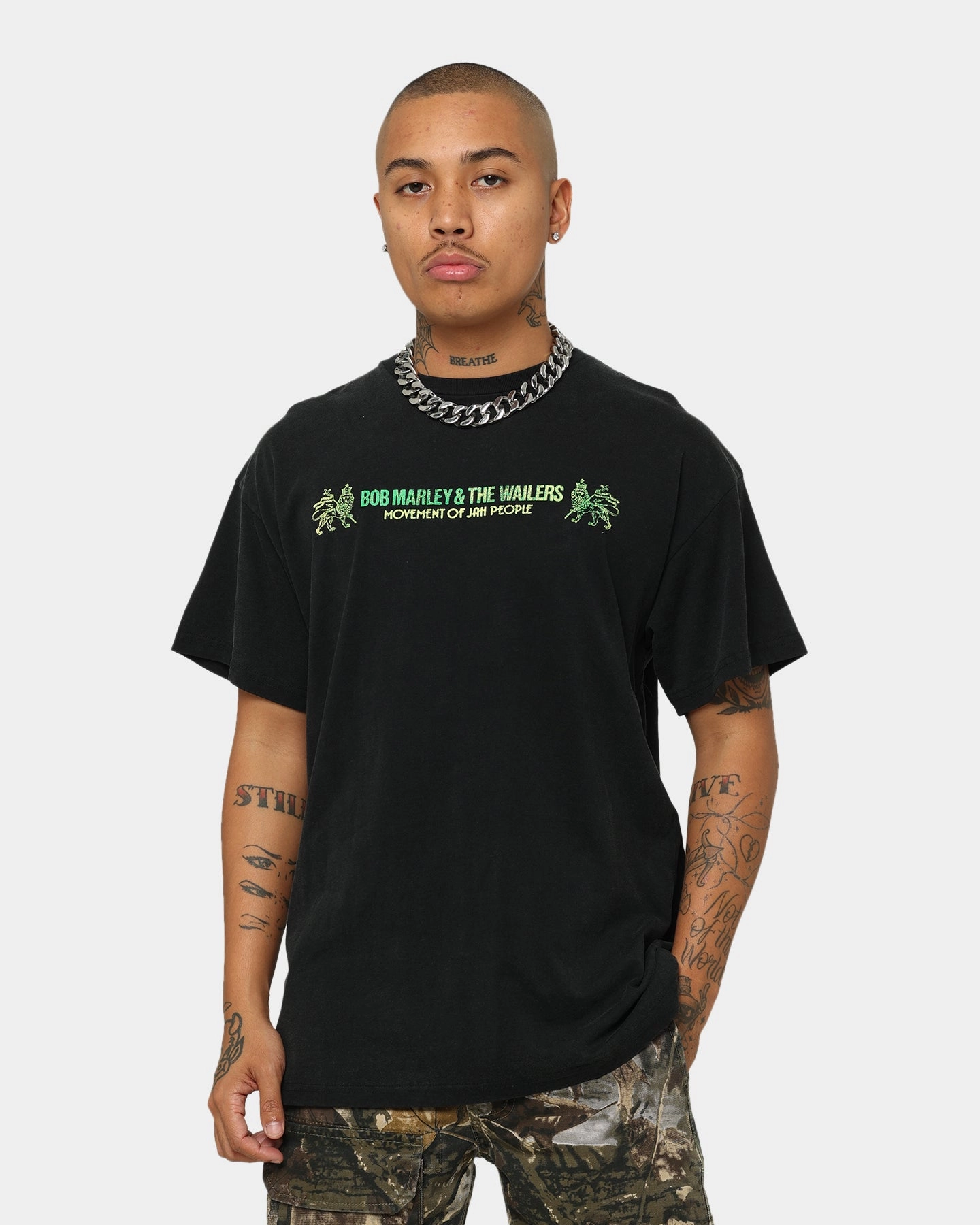 Bob Marley Exodus Vintage T-Shirt Washed Black