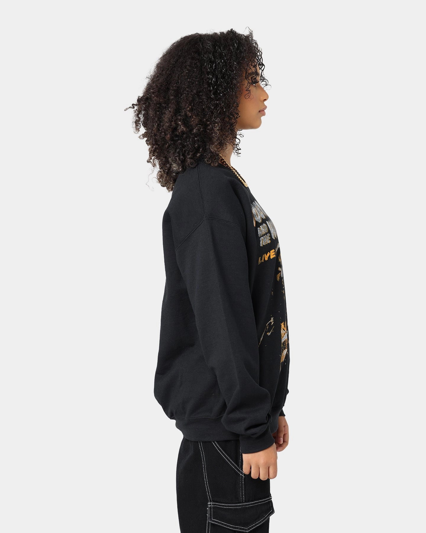Bob Marley The Wailers Live Crewneck Black