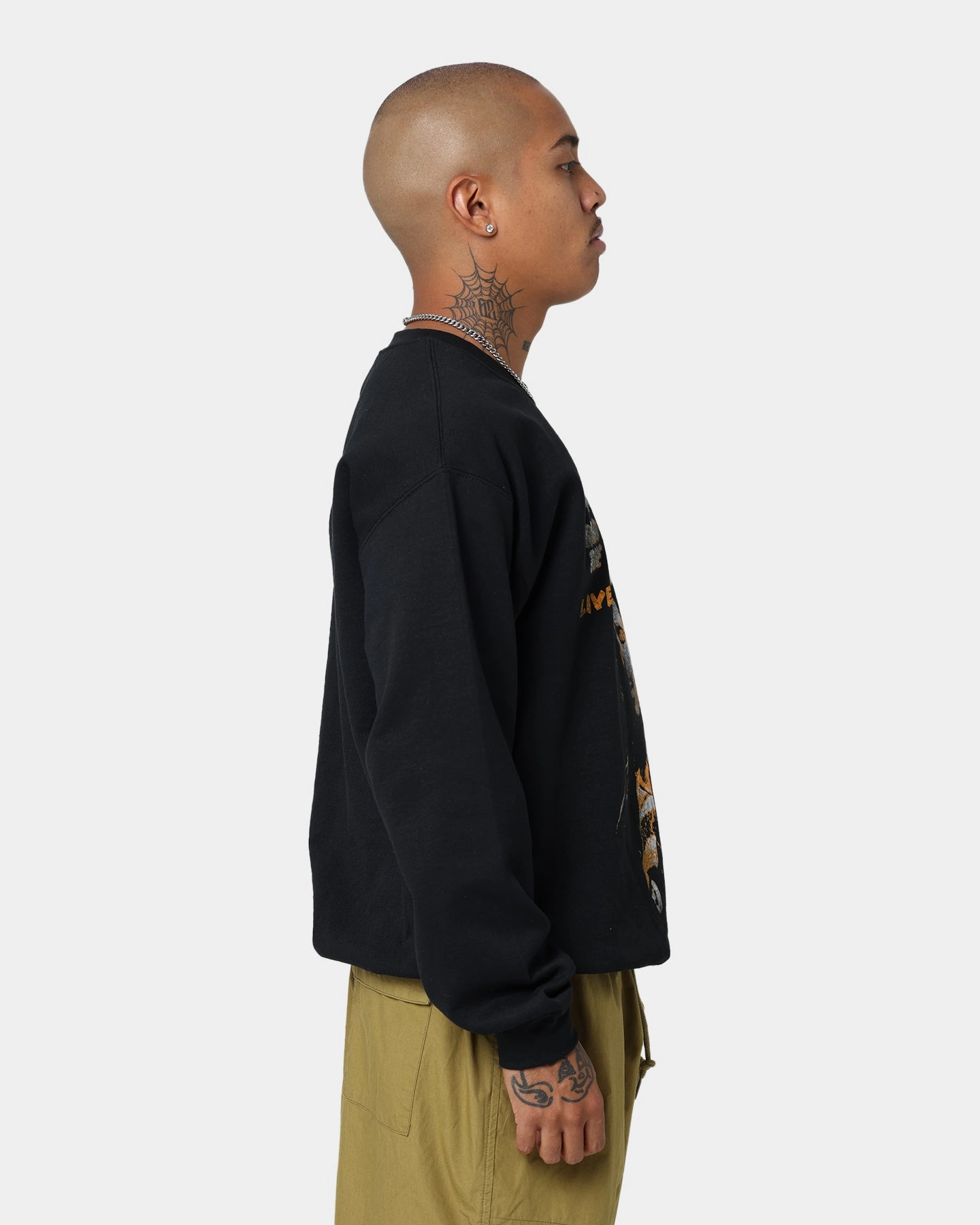 Bob Marley The Wailers Live Crewneck Black