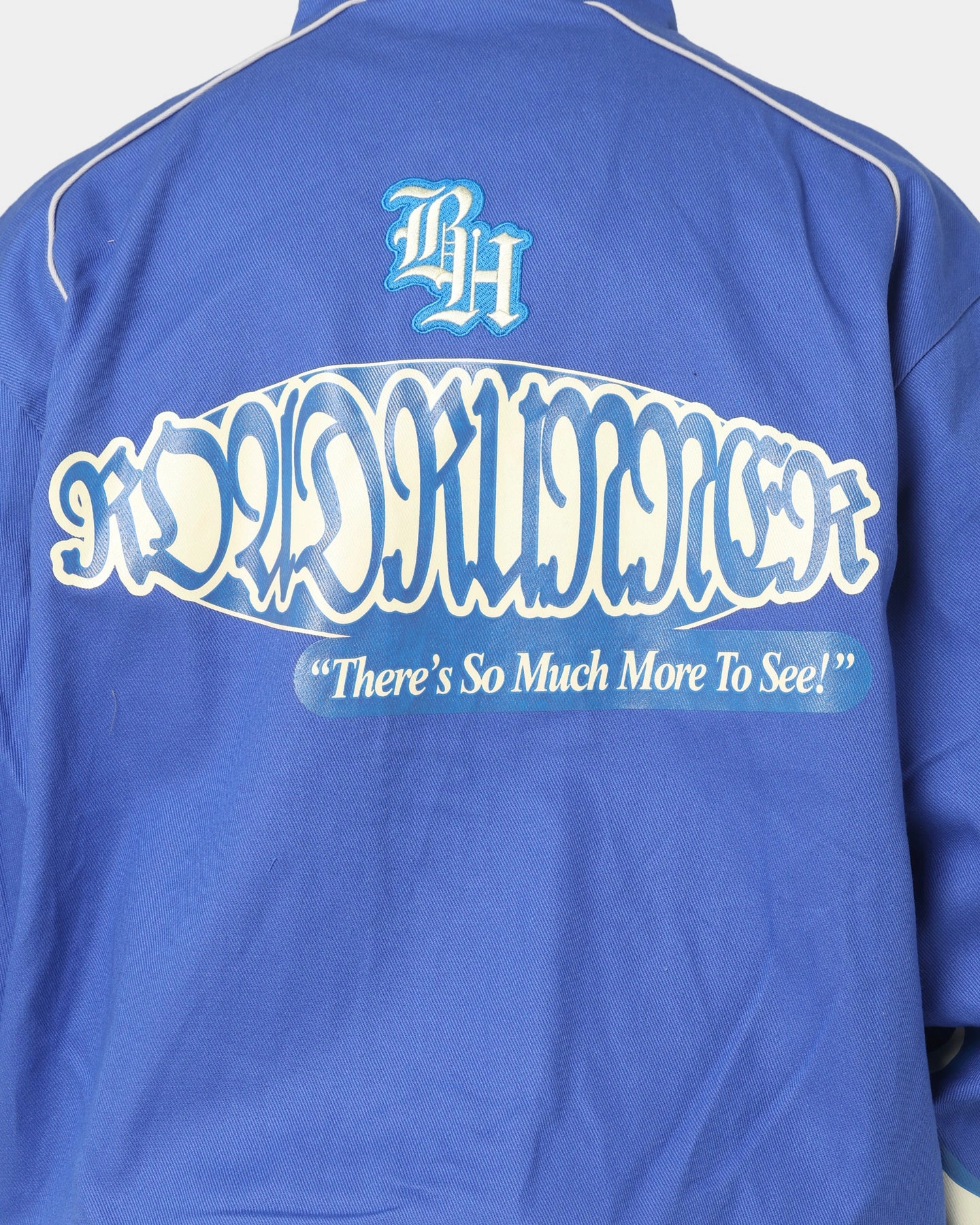 Brockhampton Flame Racing Jacket Royal Blue