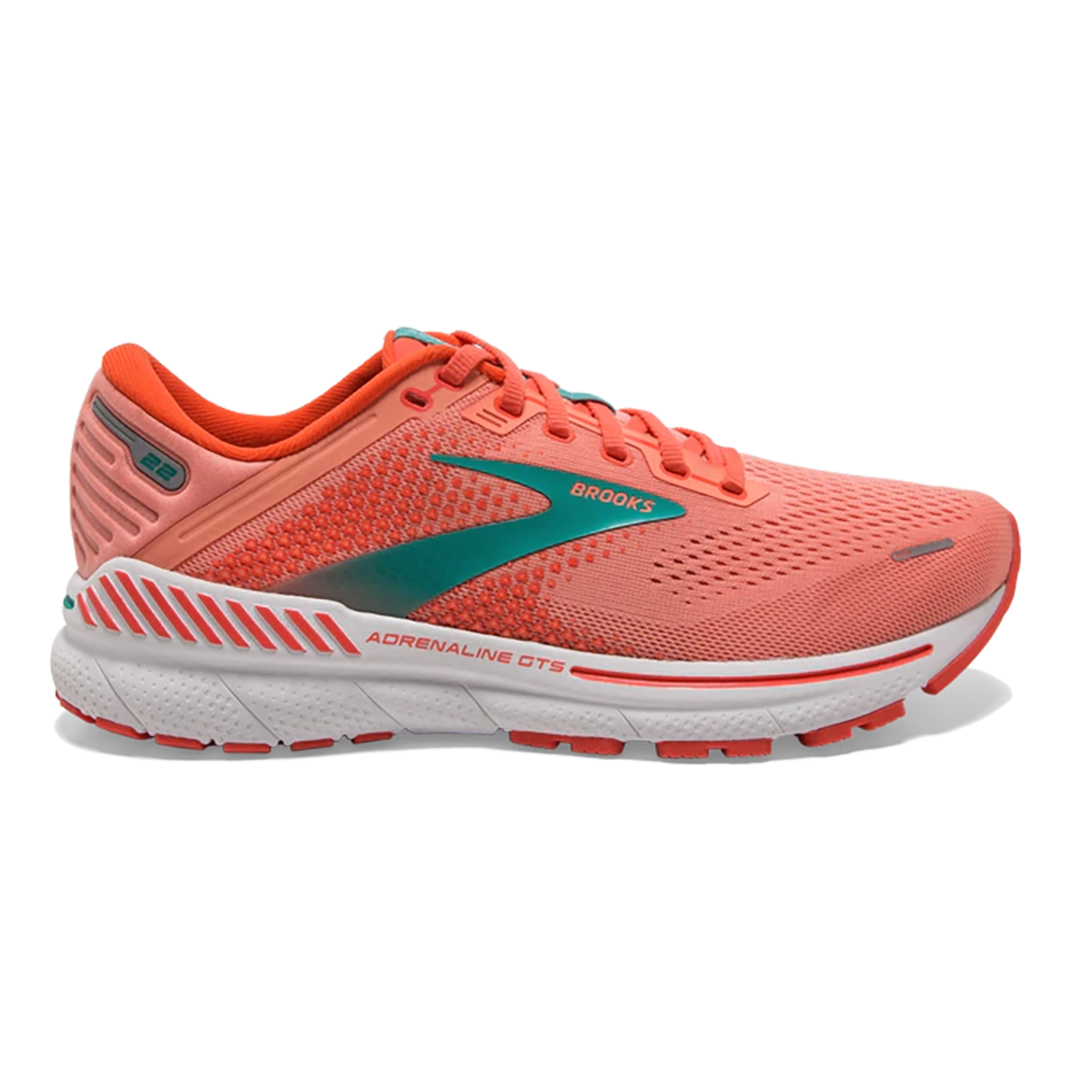 Brooks Adrenaline GTS 22 - Coral - Latigo Bay - White