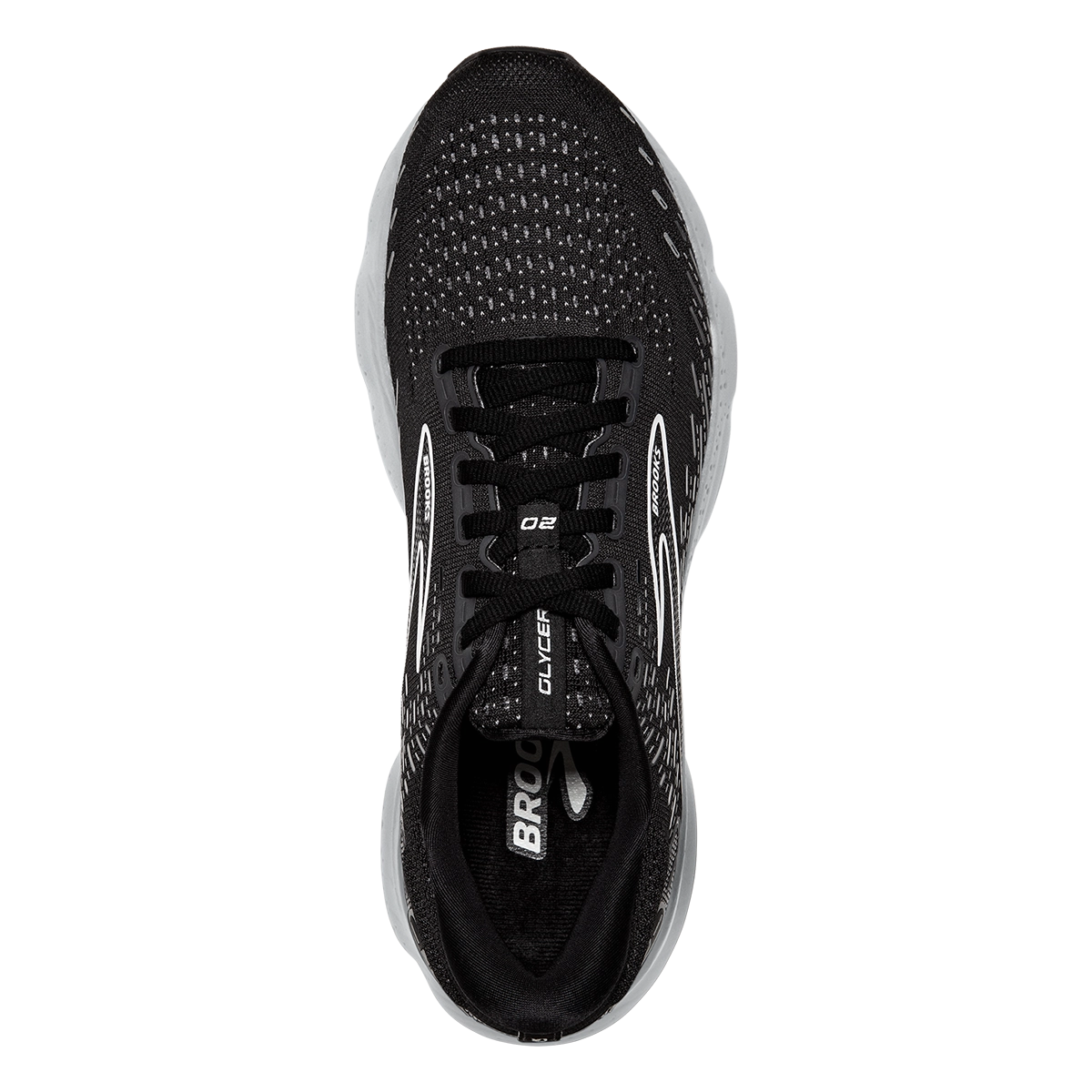 Brooks Glycerin 20 - Black - White - Alloy