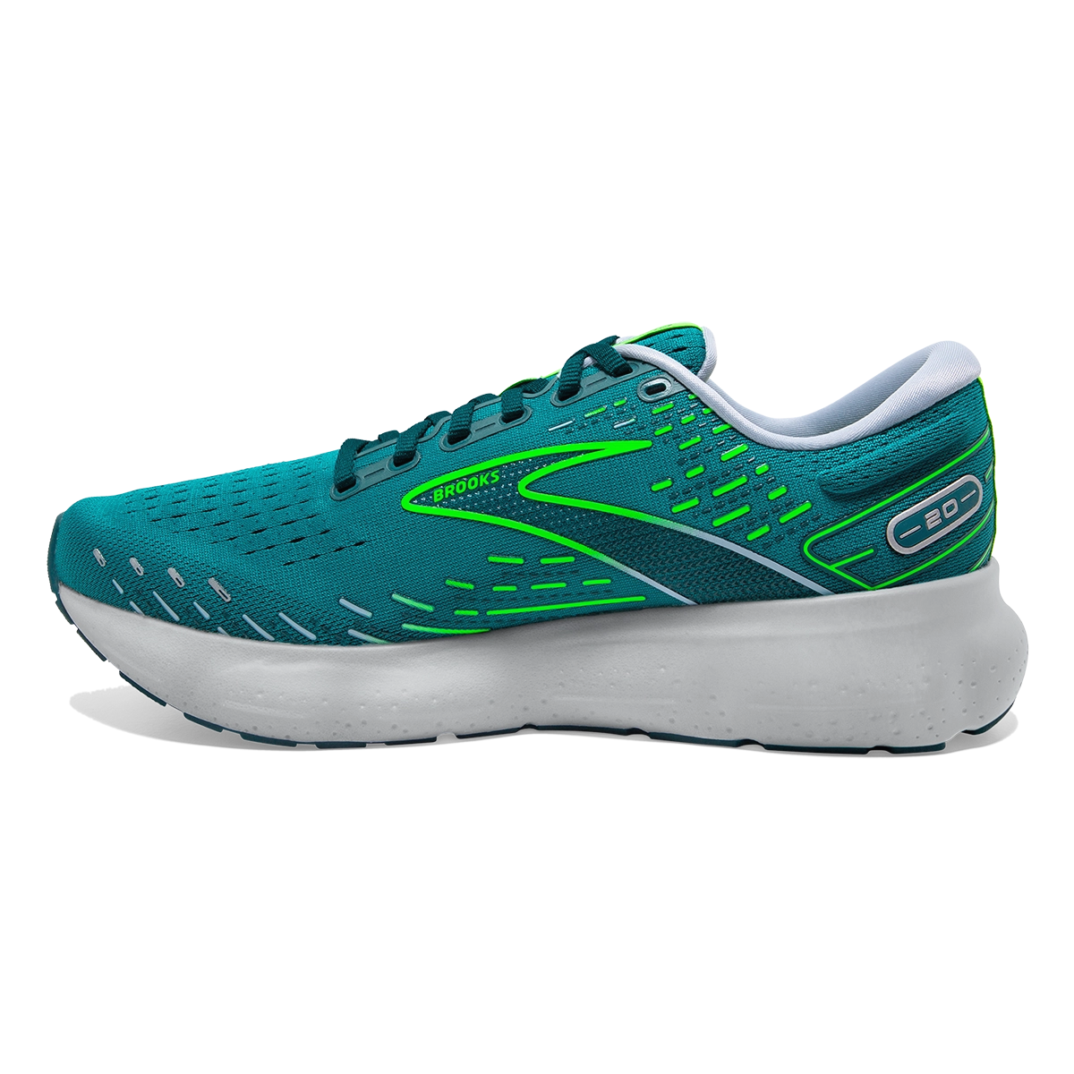 Brooks Glycerin 20 - Kayaking - Heron - Green Gecko