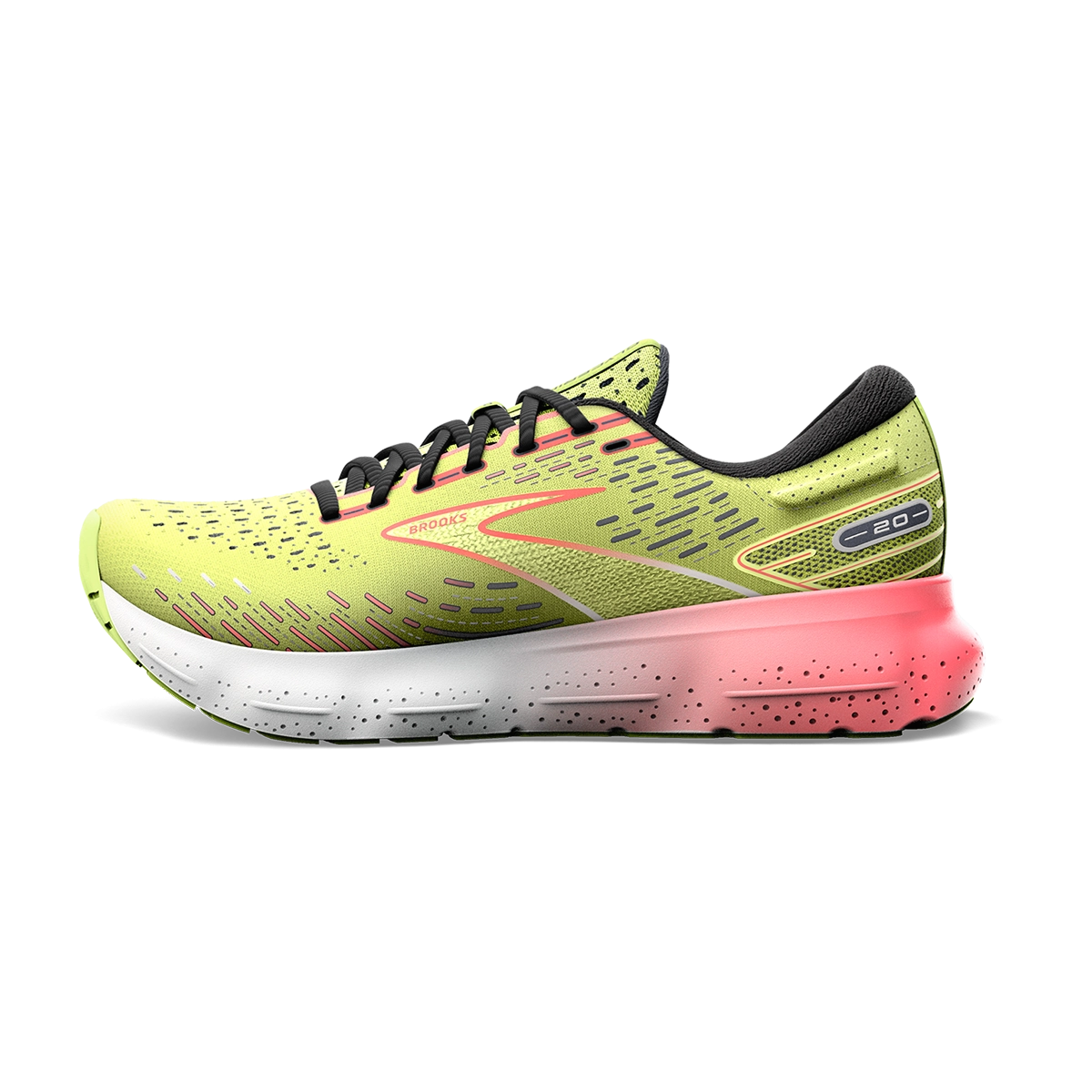 Brooks Glycerin 20 - Lime - Red - Ebony