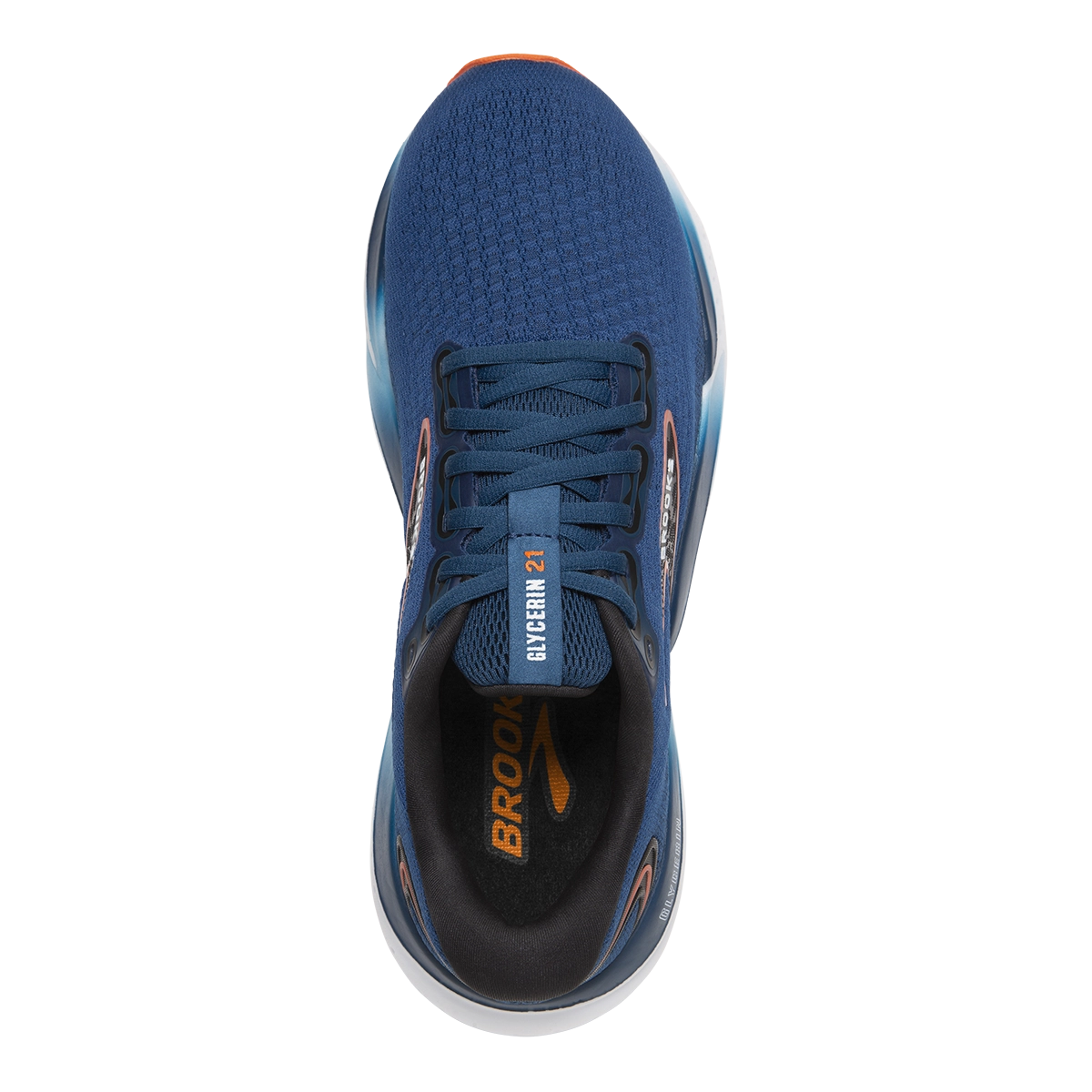 Brooks Glycerin 21 - Blue Opal - Black - Nasturtium