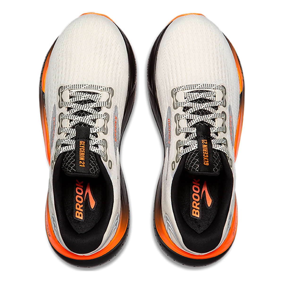 Brooks Glycerin 21 - Ecru - Orange - Black
