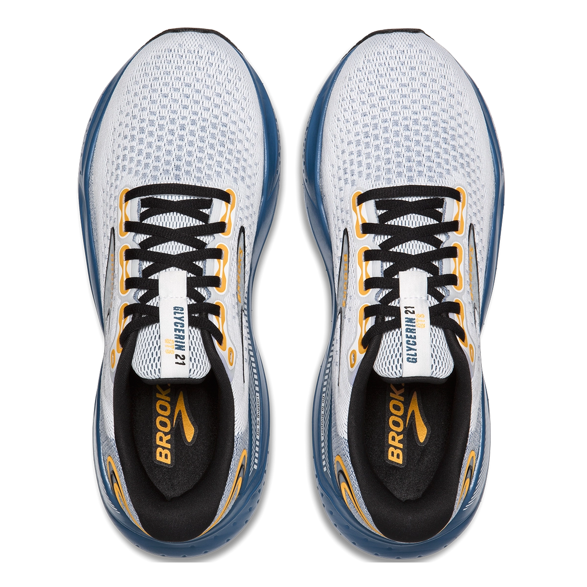 Brooks Glycerin 21 - White - Sapphire - Orange