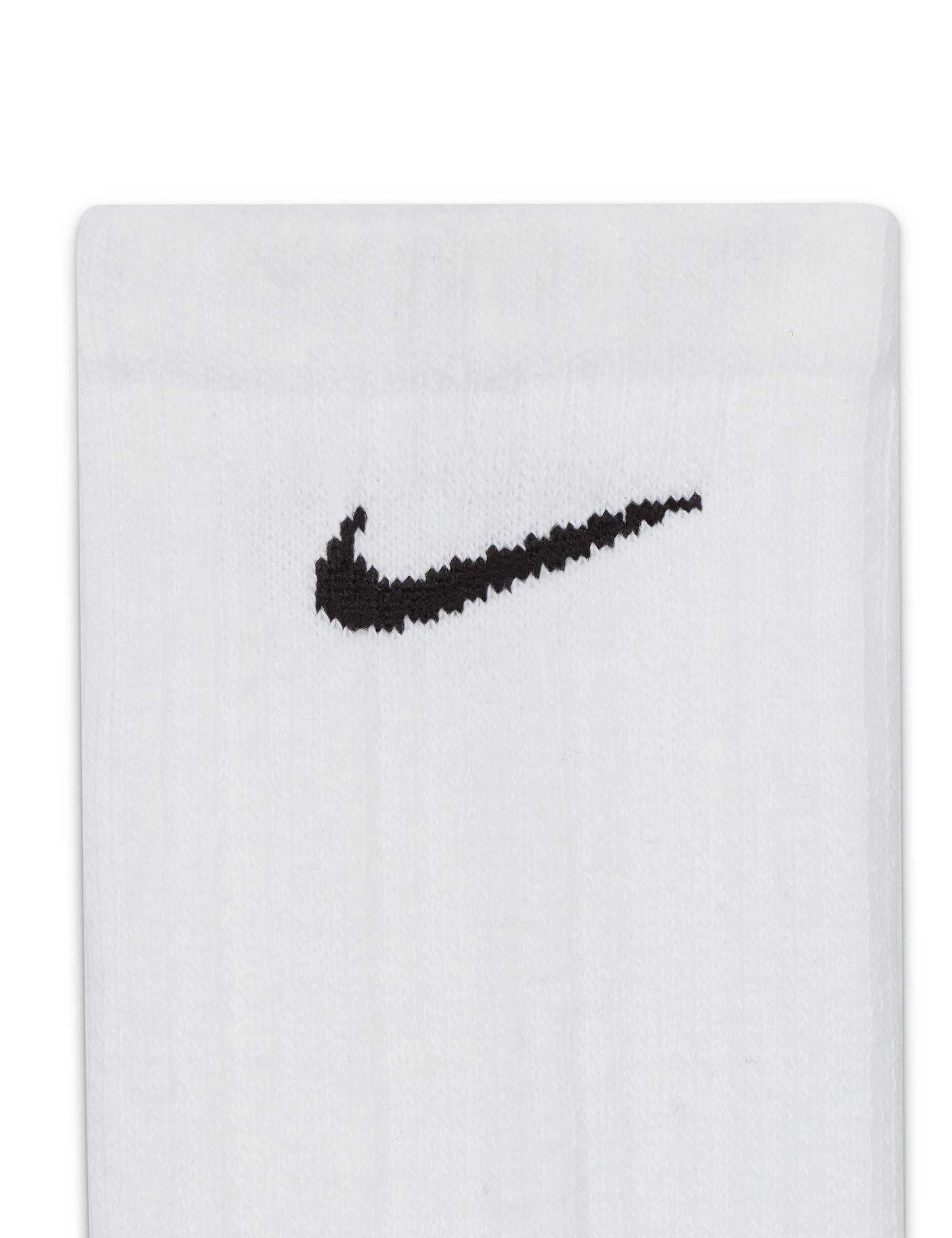 Everyday Cushioned Training Crew Socks (3 Pairs) - White/Grey/Black
