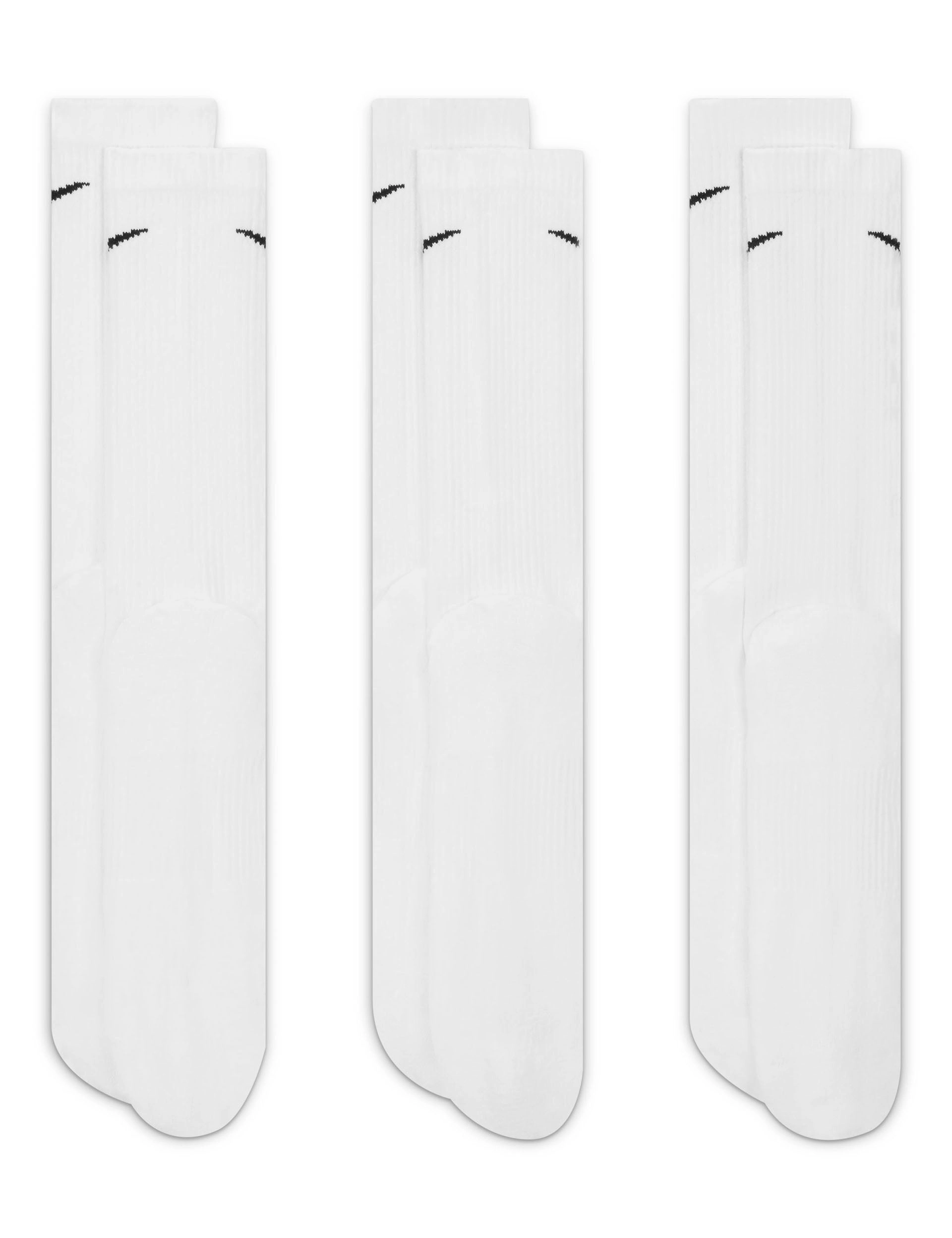 Everyday Plus Cushioned Socks (3 Pairs) - White