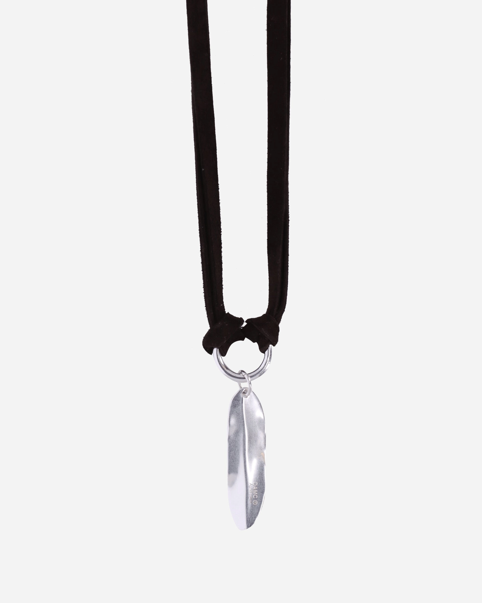 Feather Necklace Stone Grey
