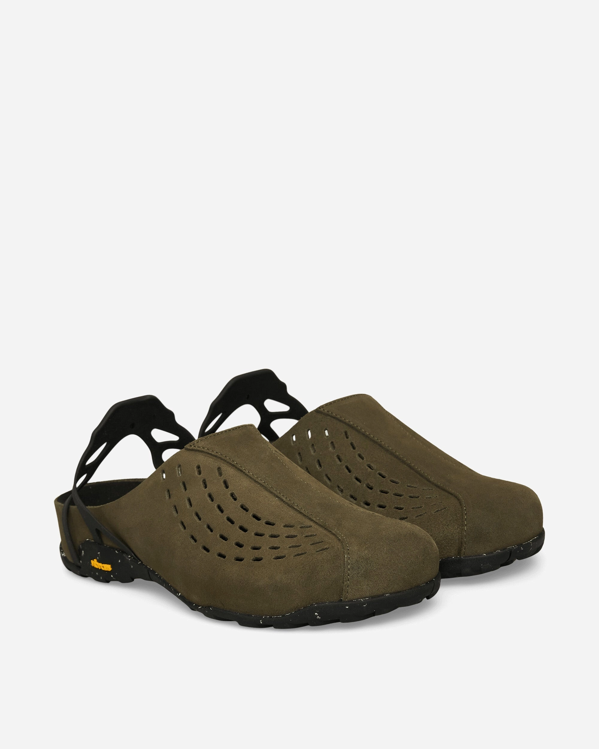 Fedaia Mules Olive Black