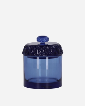 Glass Stash Jar Blue
