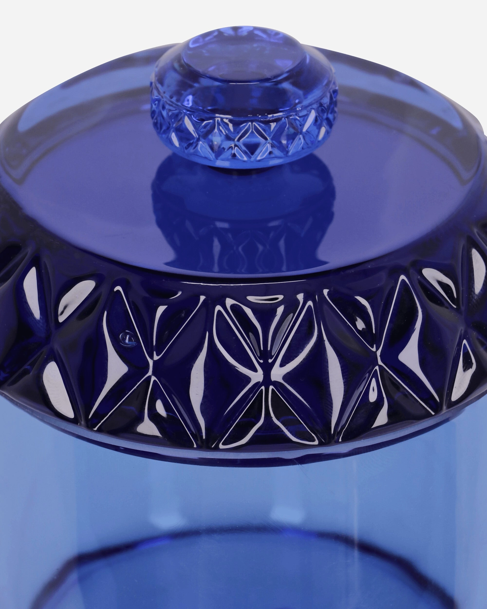 Glass Stash Jar Blue