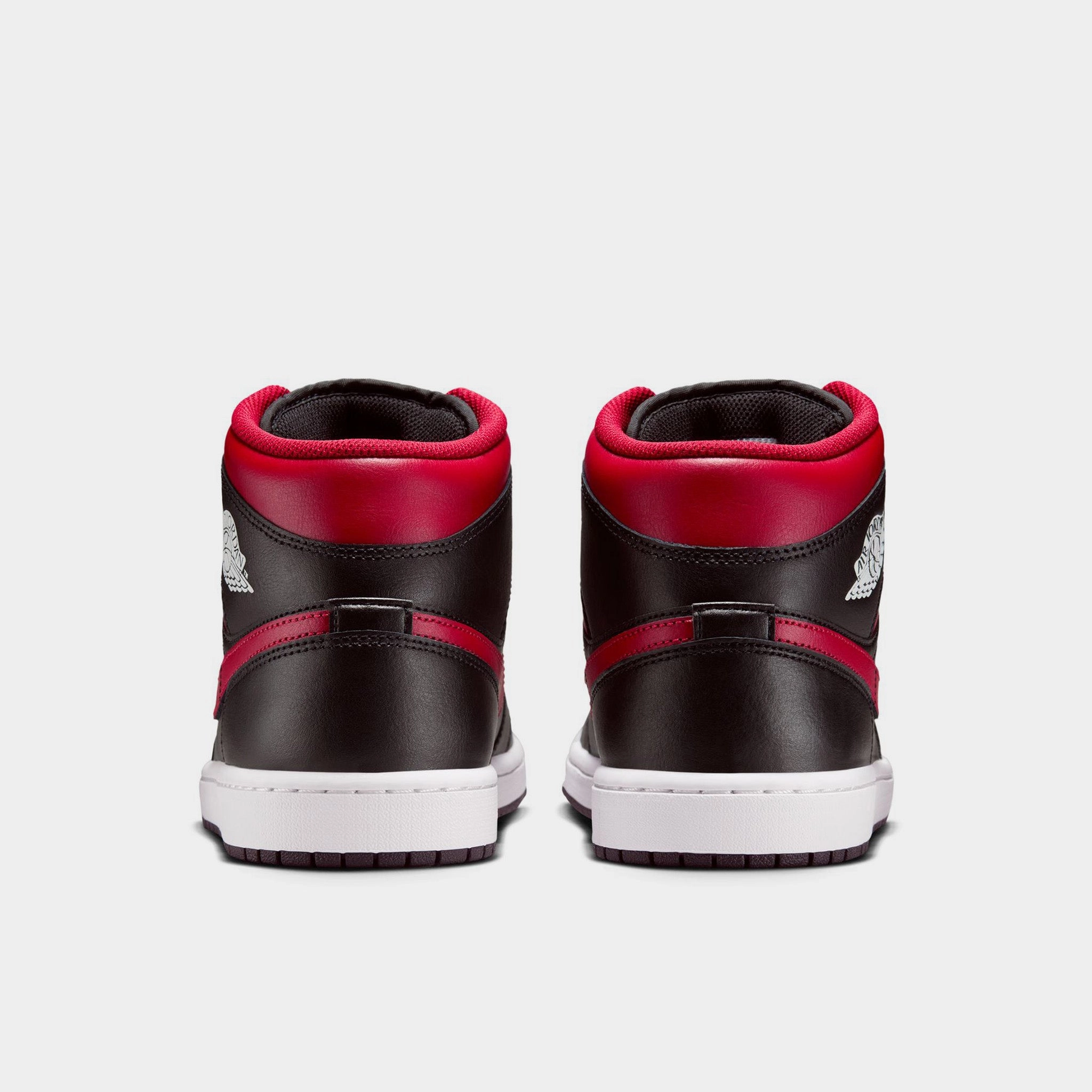 Jordan 1 Mid Black / Varsity Red - Summit White