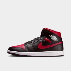 Jordan 1 Mid Black / Varsity Red - Summit White