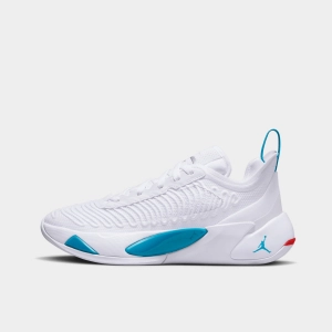 Jordan Luka 1 GS White / Metallic Silver - Neo Turquoise