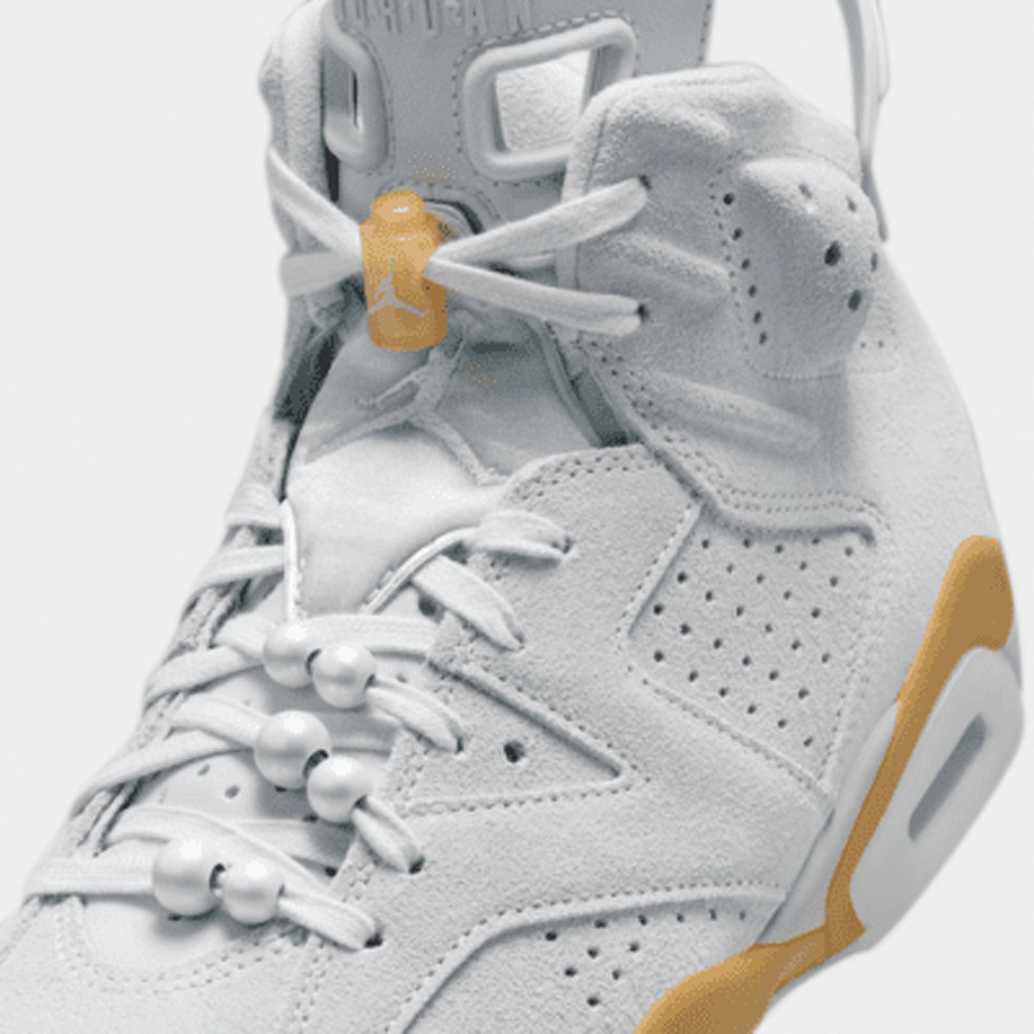 Jordan Women's 6 Retro Pure Platinum / Metallic Gold - Coconut Milk