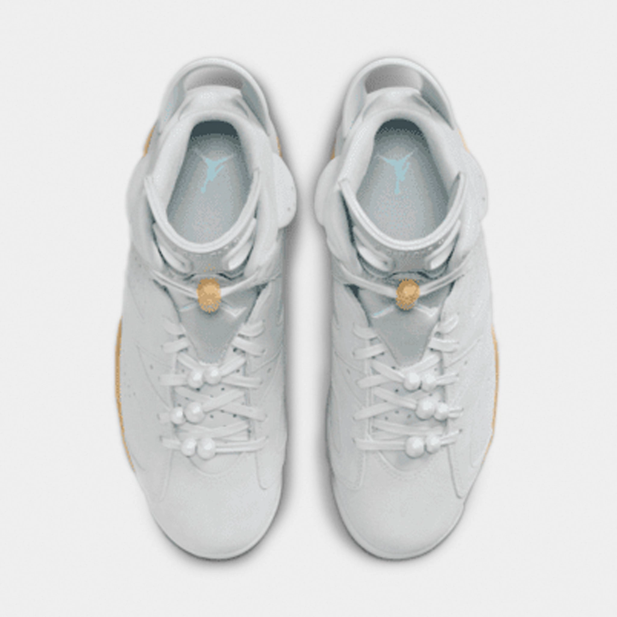 Jordan Women's 6 Retro Pure Platinum / Metallic Gold - Coconut Milk