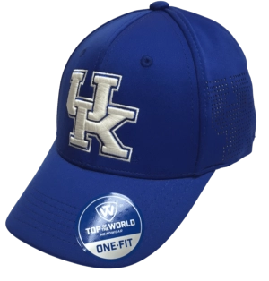 Kentucky Wildcats Blue NCAA TOW "Rails" One Fit Stretch Fit Performance Mesh Hat