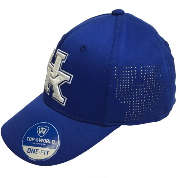 Kentucky Wildcats Blue NCAA TOW "Rails" One Fit Stretch Fit Performance Mesh Hat